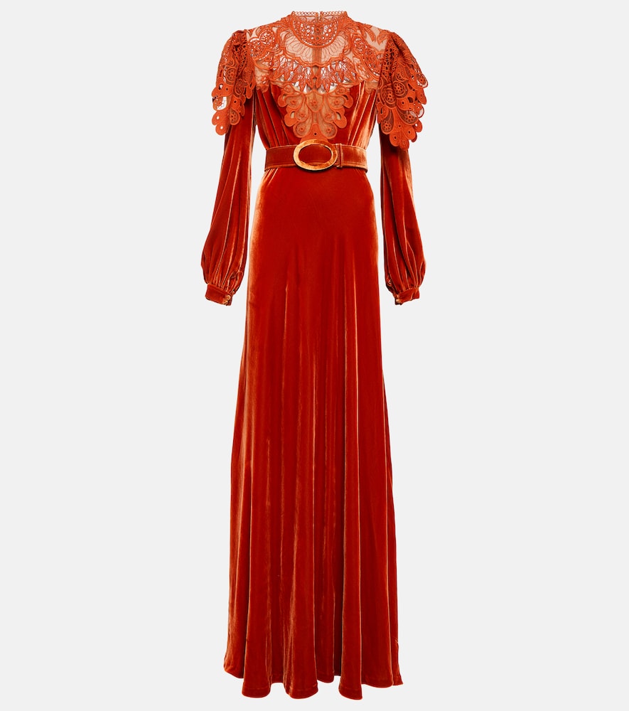 Costarellos Velvet gown. 科斯塔雷洛斯天鹅绒礼服