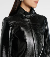 Courr√É¬®ges Coated canvas biker jacket