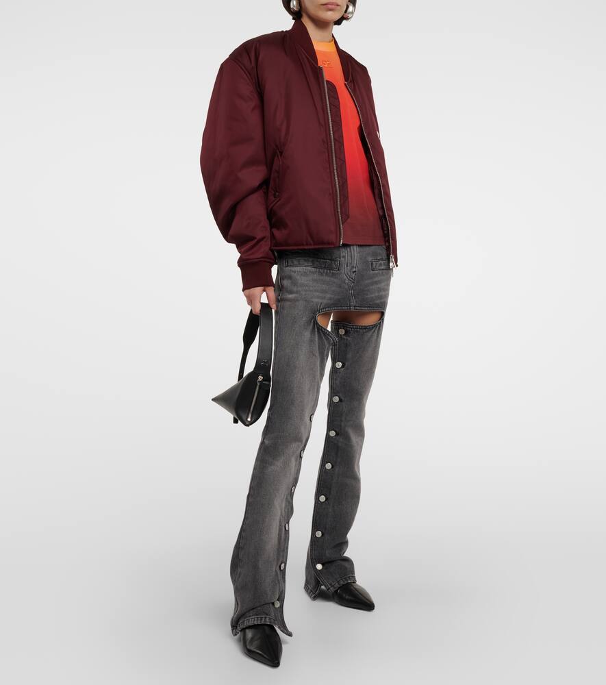 Courreges Logo bomber jacket