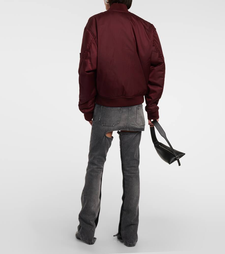 Courreges Logo bomber jacket