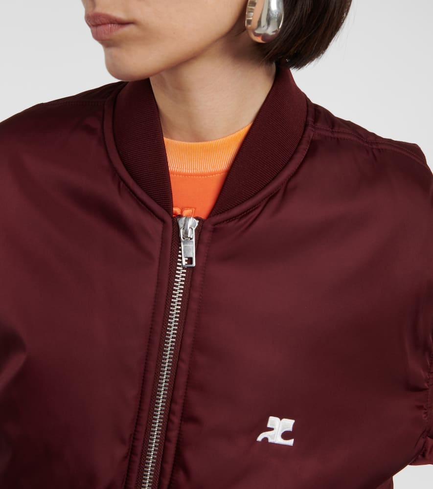 Courreges Logo bomber jacket