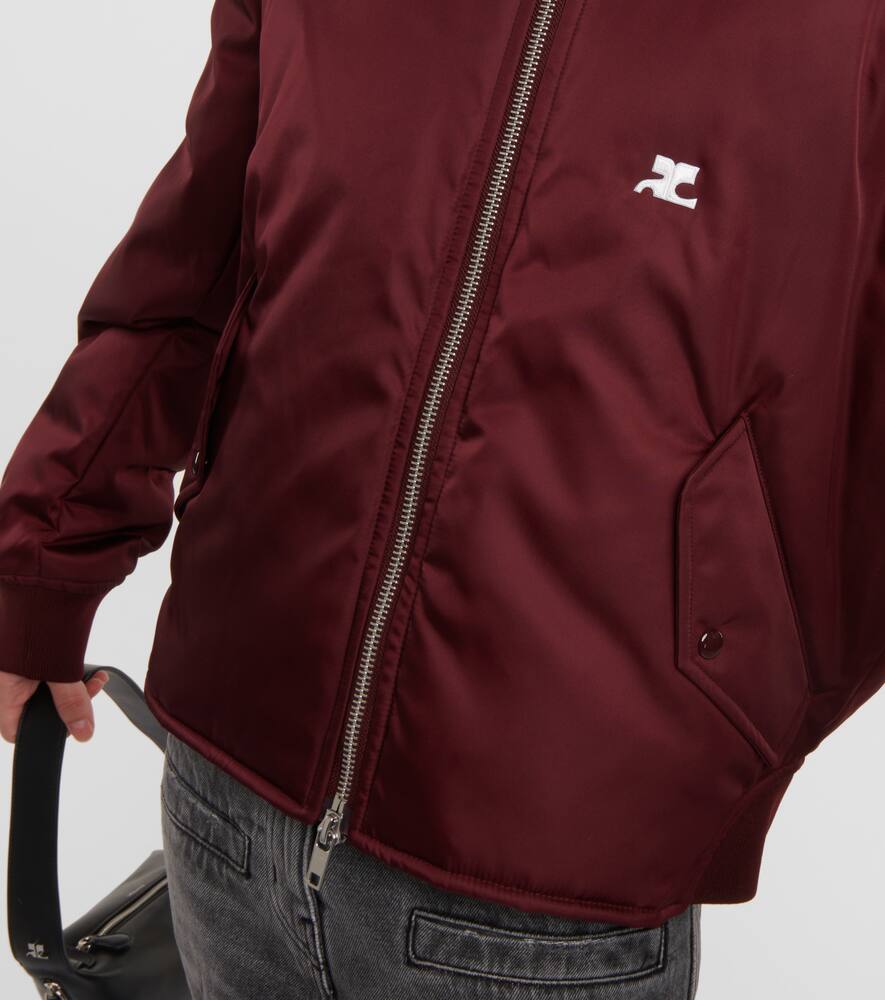 Courreges Logo bomber jacket