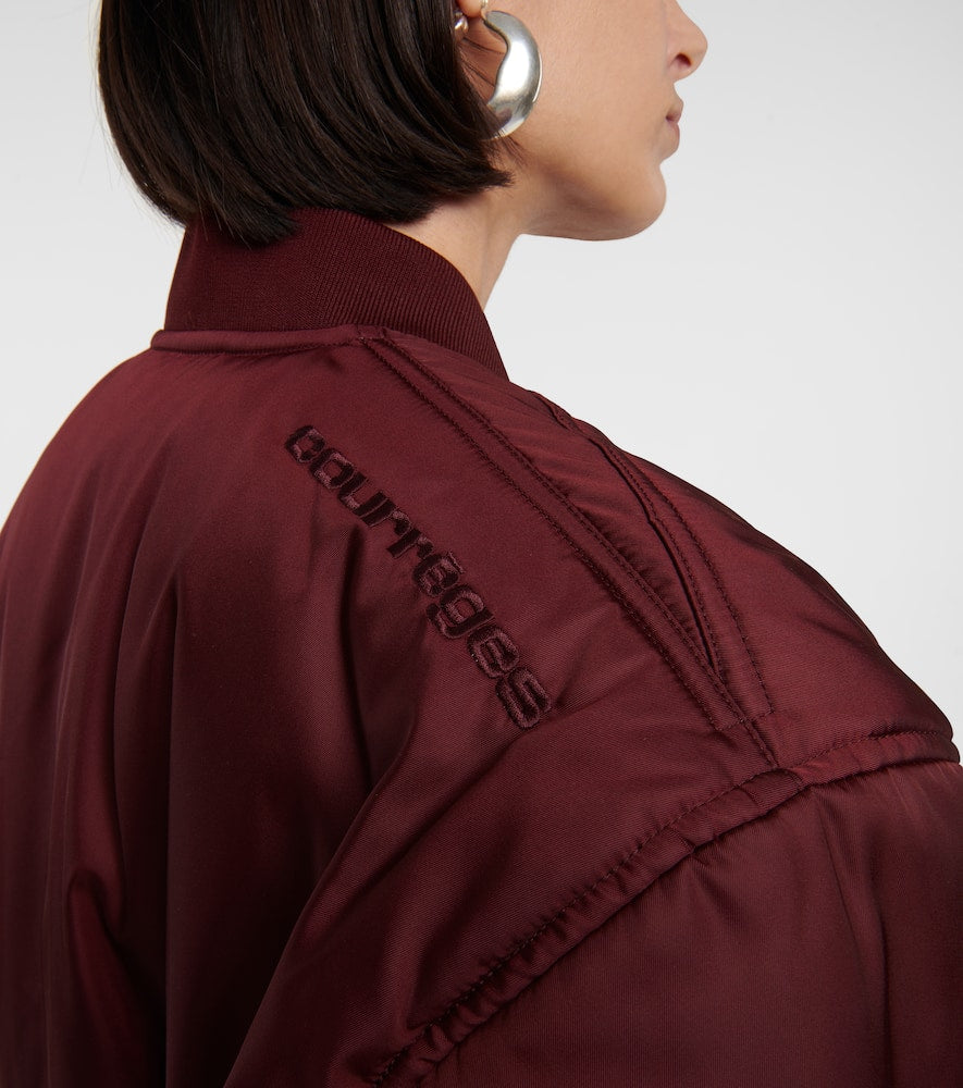 Courreges Logo bomber jacket