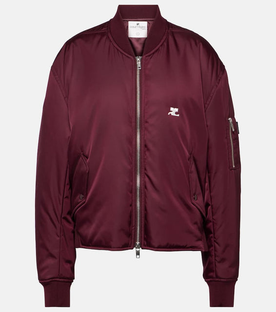 Courr√É¬®ges Logo bomber jacket