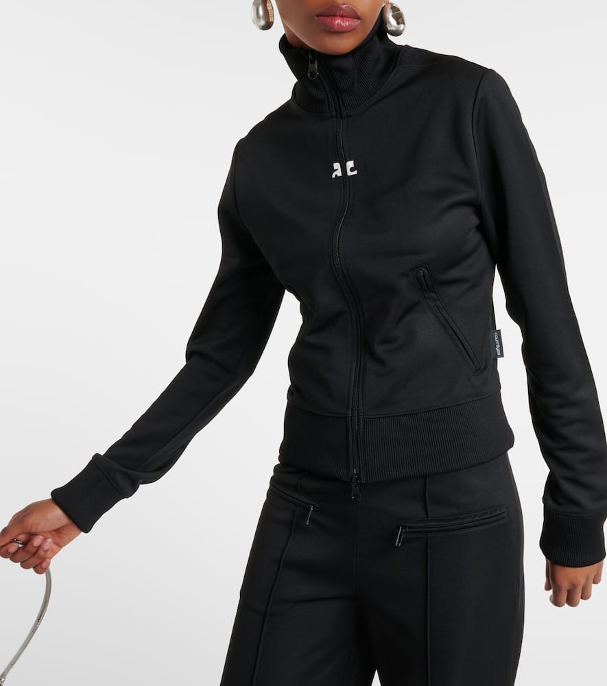 Courr√É¬®ges Logo jersey track jacket