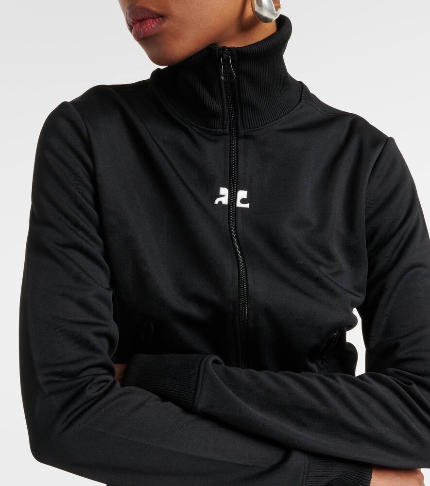 Courr√É¬®ges Logo jersey track jacket