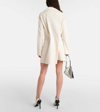 Courreges Asymmetric cotton-blend piqu√É¬© minidress