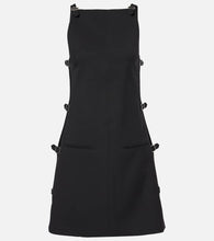 Courreges Buckle-detail wool minidress