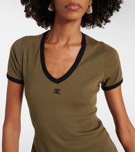 Courreges Cotton jersey minidress