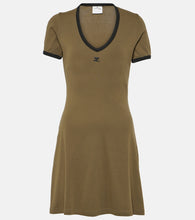 Courreges Cotton jersey minidress. Courreges 棉质平纹针织迷你连衣裙