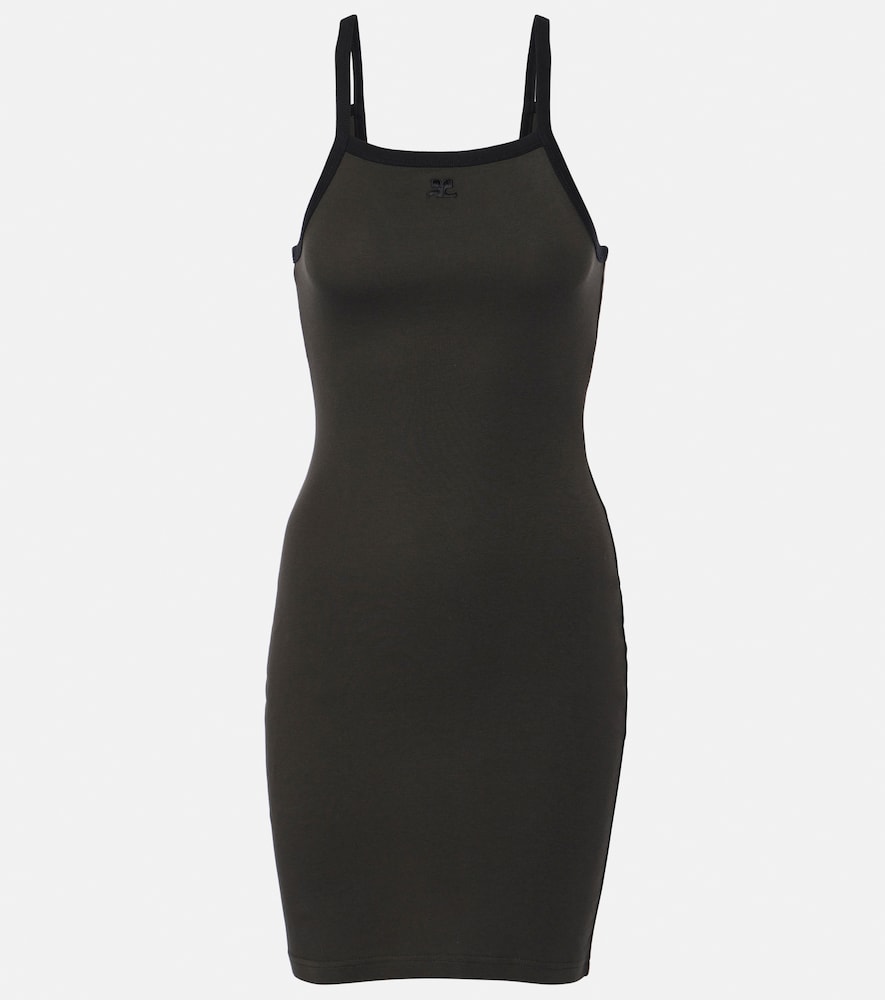 Courreges Cotton minidress. 库雷热棉质迷你连衣裙
