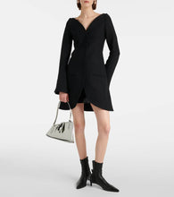 Courreges Ellipse crêpe coat