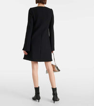 Courreges Ellipse crêpe coat