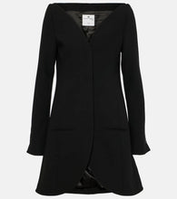 Courreges Ellipse crêpe coat