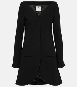Courreges Ellipse crêpe coat