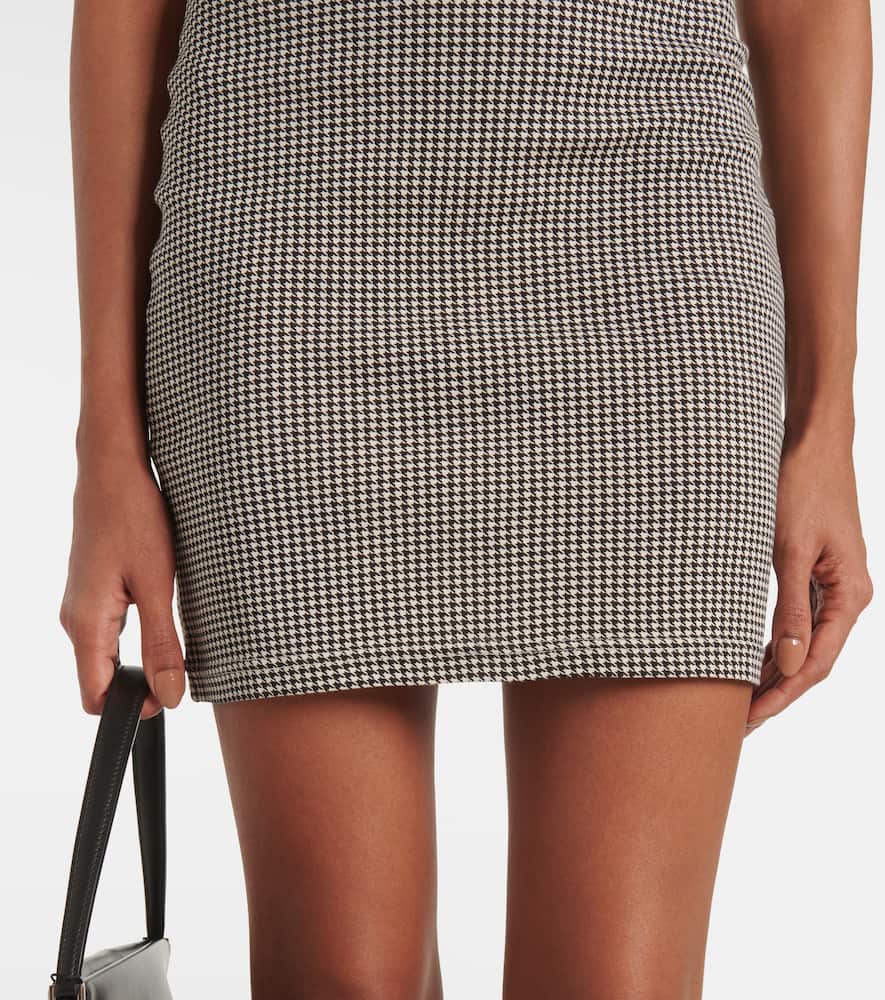 Courreges Houndstooth cotton minidress