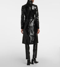 Courreges Logo cotton-blend trench coat