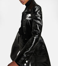 Courreges Logo cotton-blend trench coat
