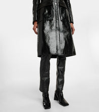 Courreges Logo cotton-blend trench coat
