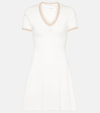Courreges Logo cotton minidress. Courreges 徽标棉质迷你连衣裙