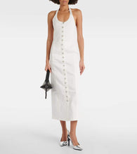 Courreges Multiflex denim midi dress
