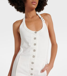 Courreges Multiflex denim midi dress