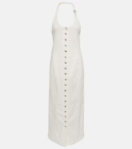 Courreges Multiflex denim midi dress