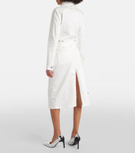 Courreges Multiflex denim midi skirt