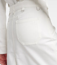 Courreges Multiflex denim midi skirt