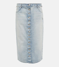 Courreges Multiflex denim midi skirt - Courreges Multiflex 牛仔中长半身裙
