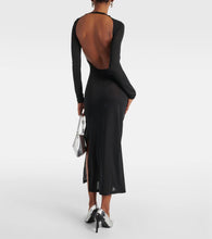 Courreges Open-back jersey midi dress