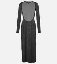 Courreges Open-back jersey midi dress