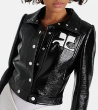 Courreges Reedition cropped vinyl jacket