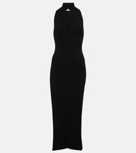 Courreges Ribbed-knit midi dress