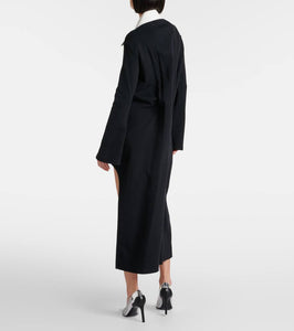 Courreges Twist cotton-blend piqu√É¬© polo dress