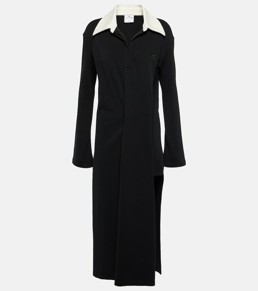 Courreges Twist cotton-blend piqu√É¬© polo dress. Courreges Twist 棉混纺 piqu√É¬© polo 连衣裙