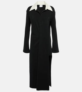 Courreges Twist cotton-blend piqu√É¬© polo dress