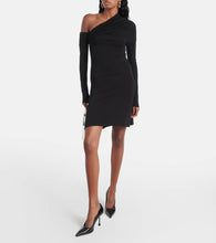 Courreges Twist one-shoulder crêpe minidress
