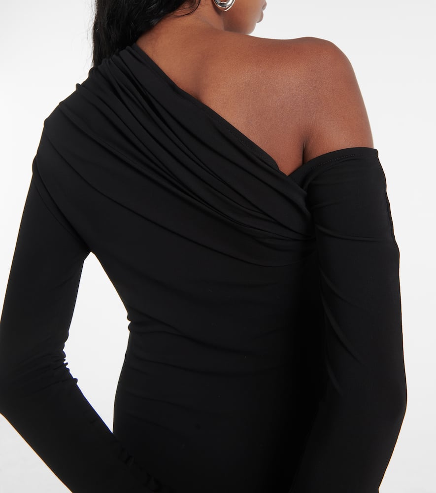 Courreges Twist one-shoulder crêpe minidress