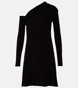 Courreges Twist one-shoulder crêpe minidress