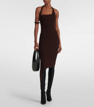 Courreges Undressed ribbed-knit midi dress