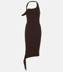 Courreges Undressed ribbed-knit midi dress