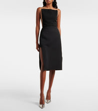 Courreges Wool-blend midi skirt