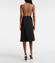 Courreges Wool-blend midi skirt