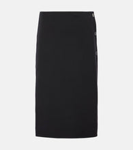 Courreges Wool-blend midi skirt - Courreges羊毛混纺中长裙