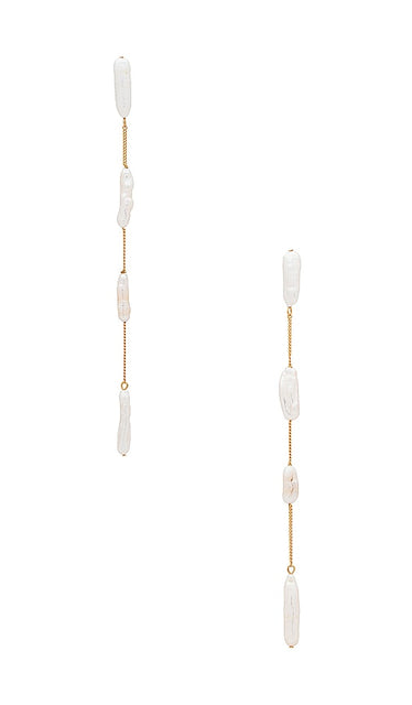Cult Gaia Amun Earrings in White