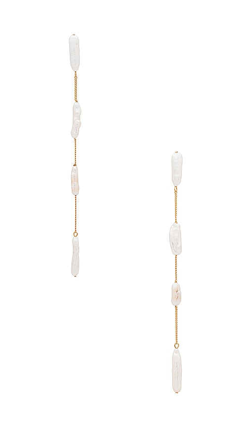 Cult Gaia Amun Earrings in White