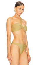 Cult Gaia Charmaine Bandeau Top in Metallic Gold