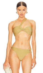 Cult Gaia Charmaine Bandeau Top in Metallic Gold - Cult Gaia Charmaine Haut Bandeau en Or Métallisé - Cult Gaia Charmaine 金属金色抹胸式上衣 - Cult Gaia Charmaine Bandeau-Top in Metallic-Gold - Cult Gaia Charmaine 방도 탑 - Top a fascia Cult Gaia Charmaine in oro metallizzato