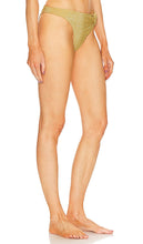 Cult Gaia Charmaine High Waisted Bottom in Metallic Gold